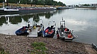 Boote im Hafen (THW/Lukas Münzer)